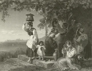 Italienische Bauernmädchen